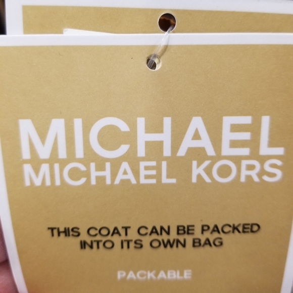 SOLD NWT! Michael Kors Reversible MK Logo Hooded Packable Puffer Jacket Size XXS - Picture 15 of 16